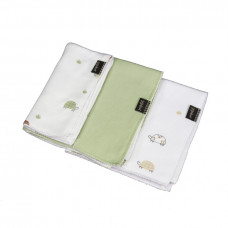 Pack 3 toallitas 2 algodon rizo y 1 bambu Tortuga Sonpetit